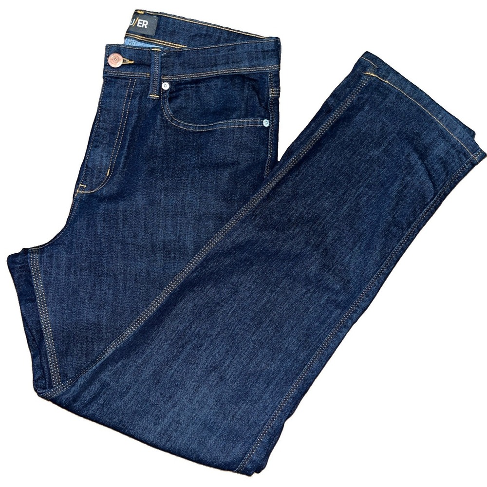 DU/ER L2X Athletic Straight Jeans Heritage Rinse Mens 32x32 COOLMAX Quick Dry